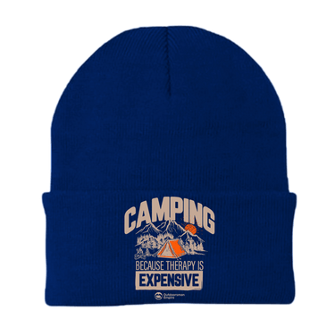 Camping No Expensive Embroidered Beanie